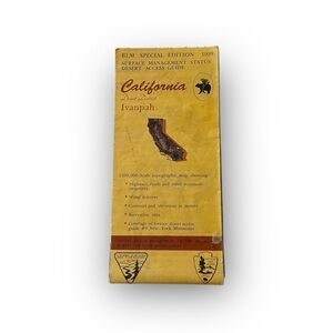 ηΣω Ivanpah CA BLM Special Ed 1998 Surface Management Status Topographic Map